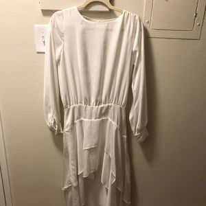 Finders White high low gown